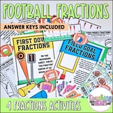Football Fractions | 4 Football Themed Fraction Activities