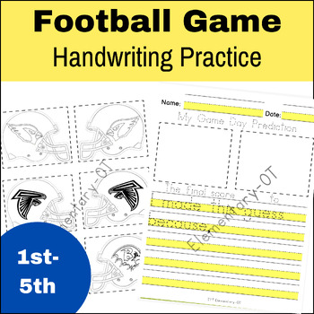 Preview of Football Game Handwriting Practice
