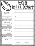 Football Game Prediction Graphing, Writing, Directed Drawi