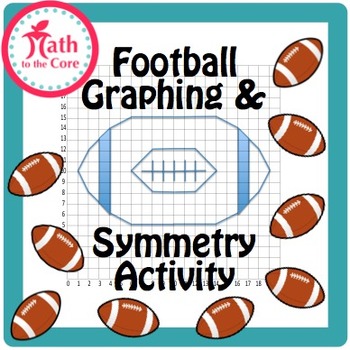 Preview of Football Graph and Symmetry Activity for Coordinate Plane