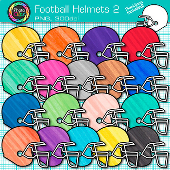 Preview of Football Helmet Clipart: 19 Side View Sports Clip Art, Transparent PNG B&W