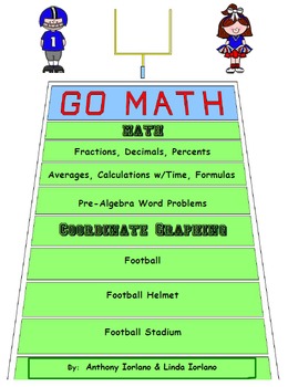 Football Pre Algebra Word Prob Helmet Stadium Coordinate