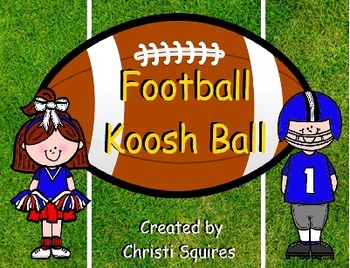 Preview of Football Koosh Ball Game SMARTBoard