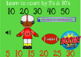 Football~Learn to Count by 5's & 10's (Boom Cards)