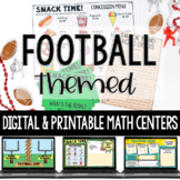 Football Math Activities - Digital Football Math Activitie