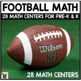 Football Math Activities - Kindergarten Football Center - 