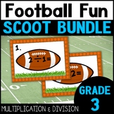 Football Math Scoot Game Bundle Multiplication and Division