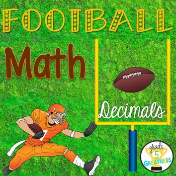Preview of Football Math Game with Decimals