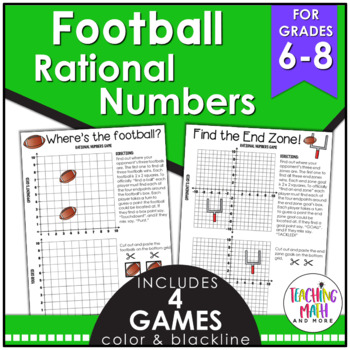 Preview of Rational Numbers Game Football