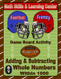 Football Math Skills & Learning Center (Add & Subtract Who