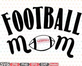 Download Football Mom Svg Clipart School Spirit Sports Mom Sport Football Silhouette 697s
