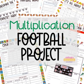 Preview of Football Math Project | Print or Digital