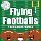 Football Music Game: Grand Staff and Piano Keyboard