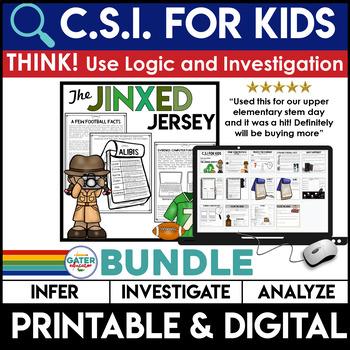 Preview of Football Mystery Science | Crime Scene Investigation | Logic Puzzles | Inference