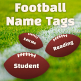 Football Name Tags - Sports Theme Decor