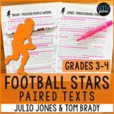 Football Paired Texts: Julio Jones and Tom Brady (Grades 3-4)