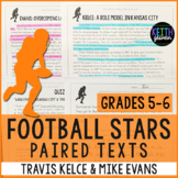 Football Paired Texts: Travis Kelce & Mike Evans (Grades 5