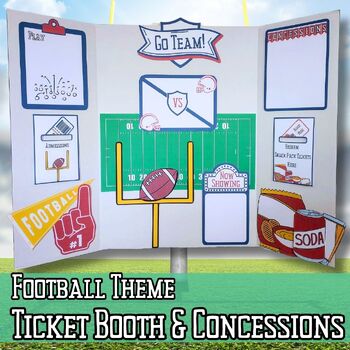 Preview of Football Party Ticket Booth & Concession Stand | Presentation Board Display