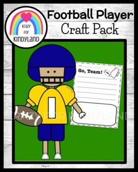 Preview of Football Player Craft Super Writing Activity: Homecoming