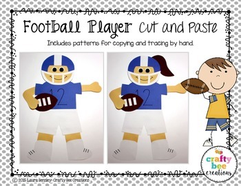 Preview of Sports Craft | Football Player | Super Bowl 2024 | Super Bowl Activities