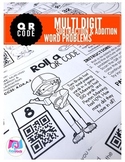 Football QR Code Addition and Subtraction Word Problem Wor