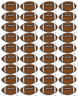 Football Roll and Cover for Multiplication Center Activity | TpT