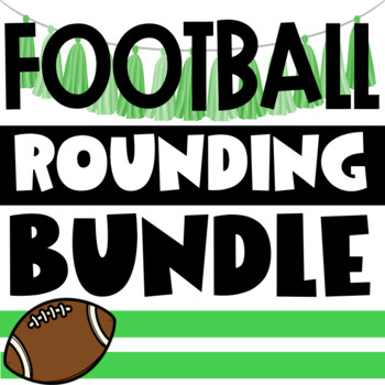 Preview of Football Rounding Digital Slides BUNDLE | MATH | Rounding