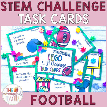 Preview of Football STEM Challenge Task Cards