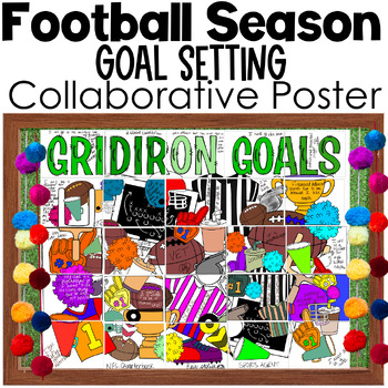 Preview of Football Season Goal Setting Collaborative Poster