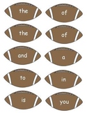 Football Sight Word Flash Cards - 1st 100 Fry Words