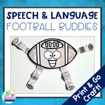 Preview of Football Speech Therapy Craft