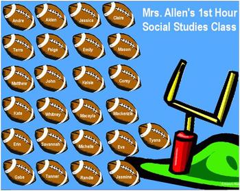 Preview of Football Student Selection System - Promethean Flipchart