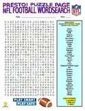 Sports: Football Teams Puzzle Page (Wordsearch / Criss-Cro