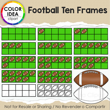 Preview of Football Ten Frames