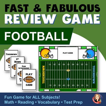 Preview of Football Theme Review Game for Any Subject