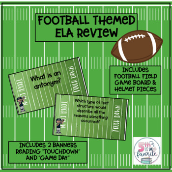 Preview of Football Themed ELA Review Game