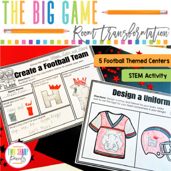 Preview of Football Transformation | Centers | Multiplication | STEM | Reading Passage