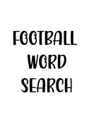Football Word Search Puzzles Worksheets Activities For Cri