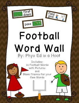 Preview of Football Word Wall Display