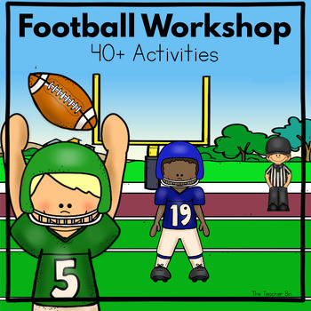 Preview of Football Workshop-40+ Activities-Kindergarten-1st grade