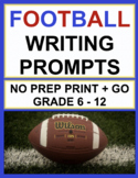 Football Writing Prompts | Printable & Digital