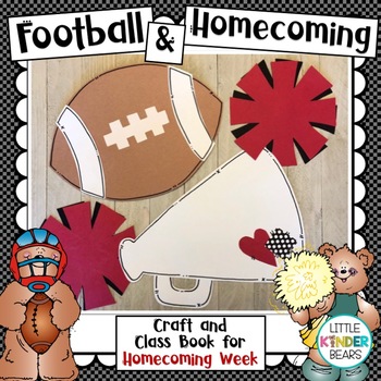 Preview of Football and Homecoming | Fall Craft and Class Book