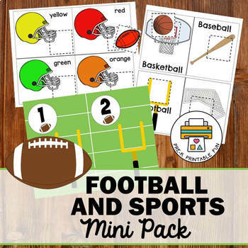 Preview of Free Preschool Football and Sports Activities Mini Pack