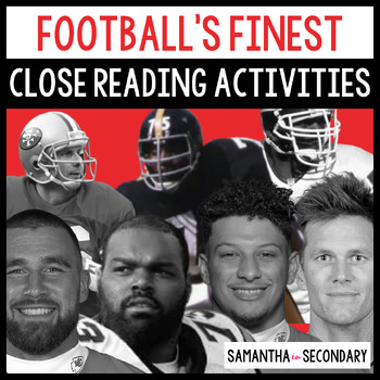 Football Reading and Writing Activity - Joe Greene by Samantha in Secondary