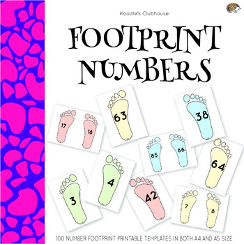 Preview of Footprint 1 to 100 Numbers Game