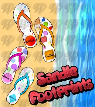 Footprint Shapes Sandle by Diamond Winfrey | TPT