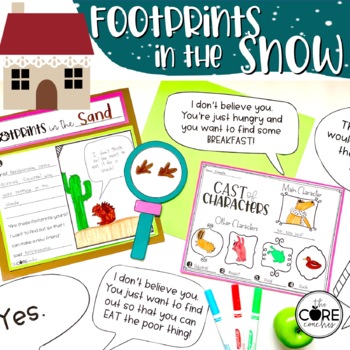 Preview of Footprints in the Snow Read Aloud - Snow Activities - Reading Comprehension
