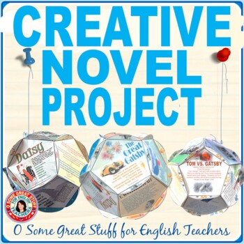 Preview of Creative Novel Study Project for any Book- Classroom Decoration - No-Prep