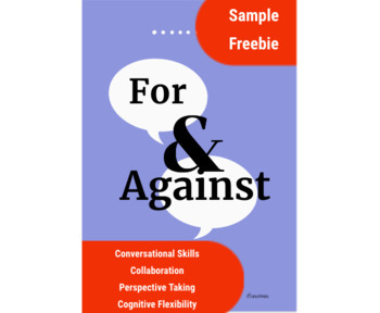 Preview of For & Against: Discussion Topics- Free Preview