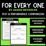 For Every One by Jason Reynolds Text and Media Comparison